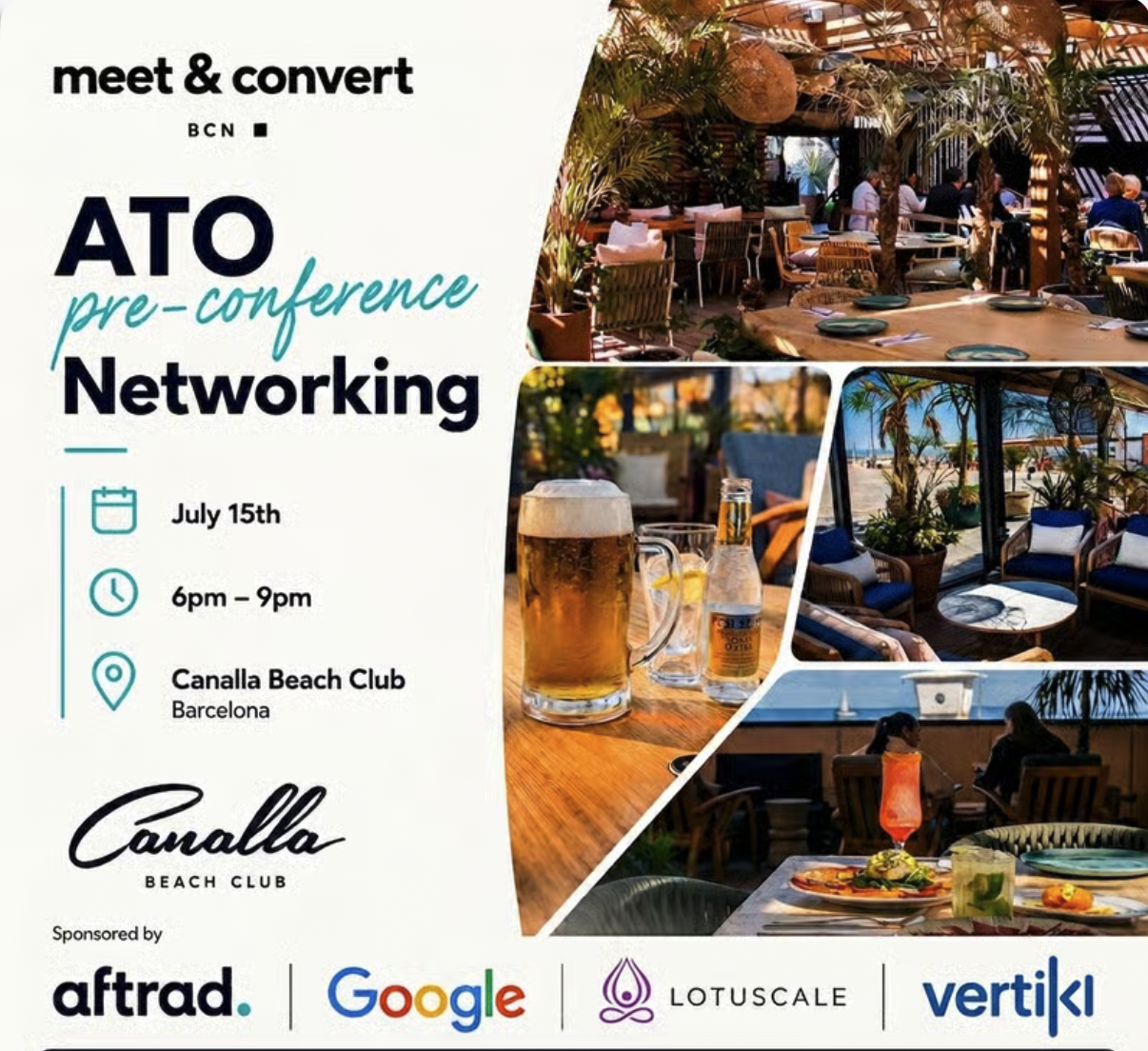 Meet&Convert - ATO pre-conference Networking July 15th